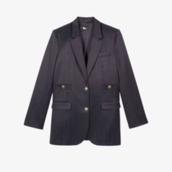 $595 THE KOOPLES - Notch-lapel single-breasted woven blazer NWT - Picture 2 of 11